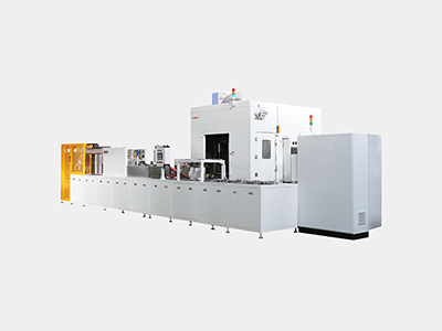 高压清洗及切水干燥自动清洗线